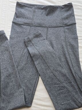 Athleta Stash Pocket Salutation Tight Heathered Gray Women's Size XXS